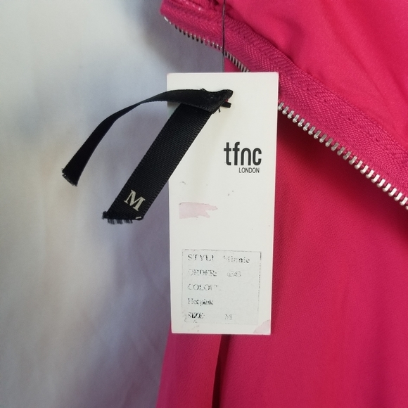 NWT TFNC London Minnie Strapless Hot Pink Dress Size Medium - Picture 12 of 12